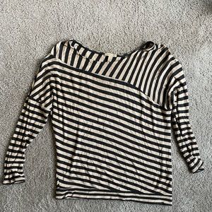 Bordeaux:Anthropologie rib knit striped